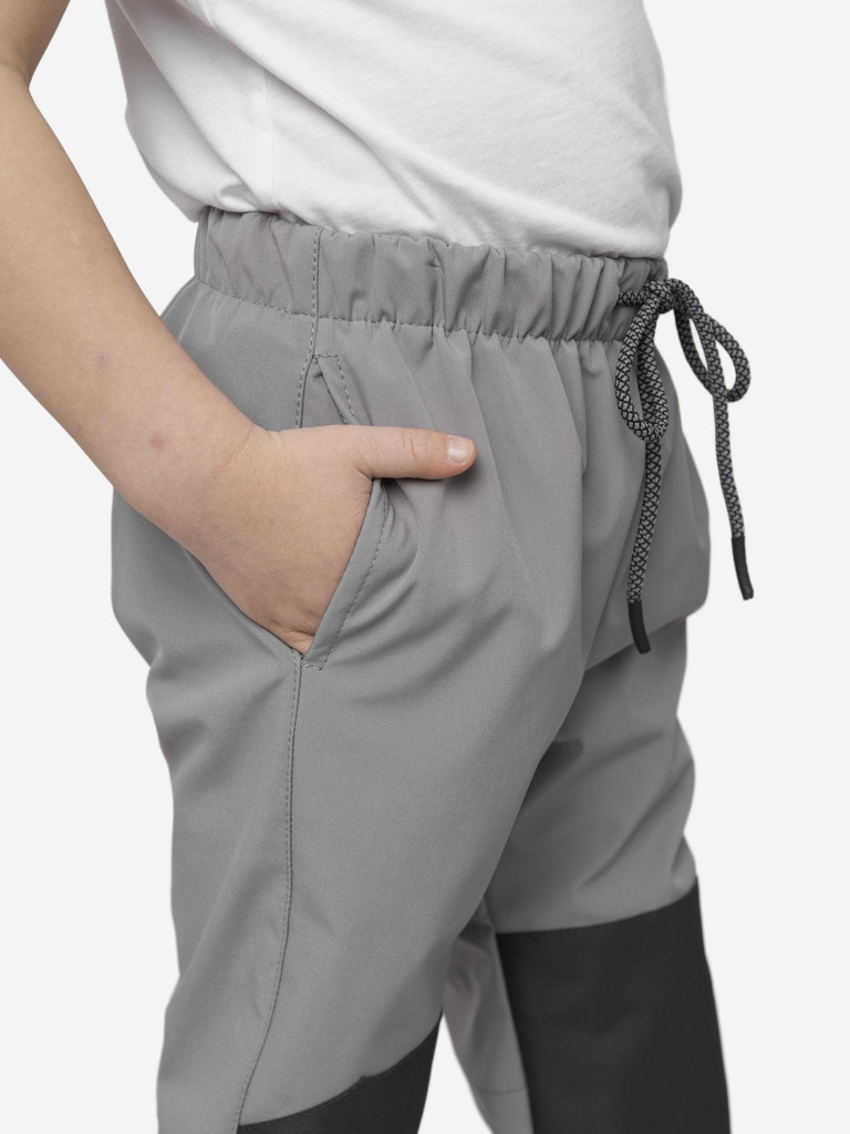 Брюки софтшелл для девочки batik серый