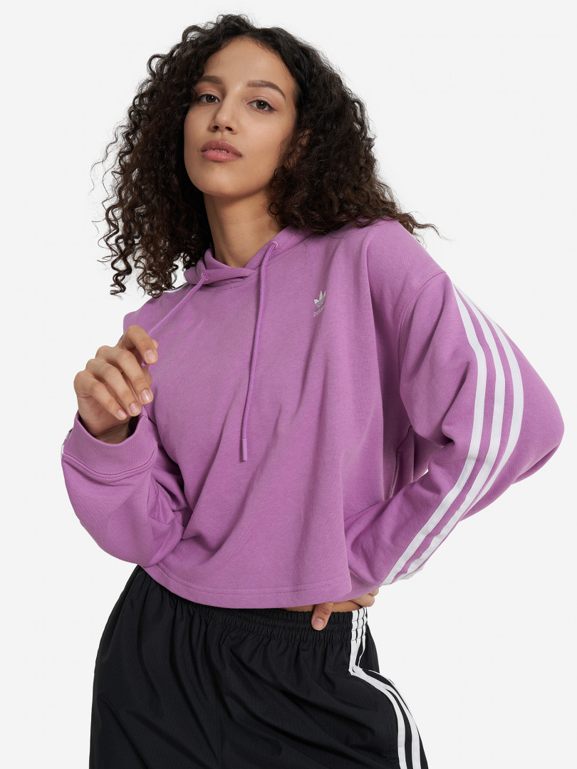 фото Худи женское adidas, фиолетовый