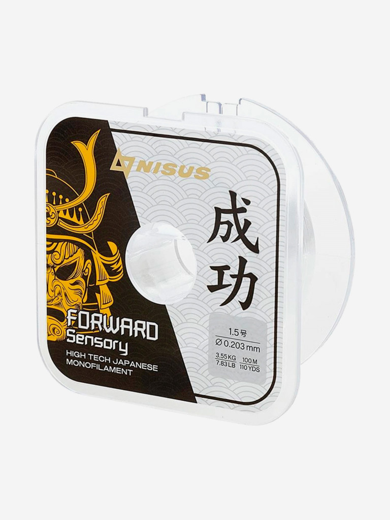 Леска для рыбалки Nisus FORWARD Sensory Nylon 0,203мм, 100м, 3,55кг, прозрачный