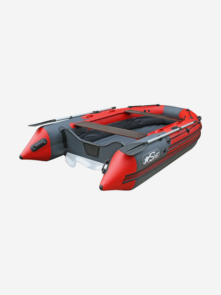 Лодка Reef Skat Triton (Риф Скат Тритон) 370 без фальшборта, серо-красная