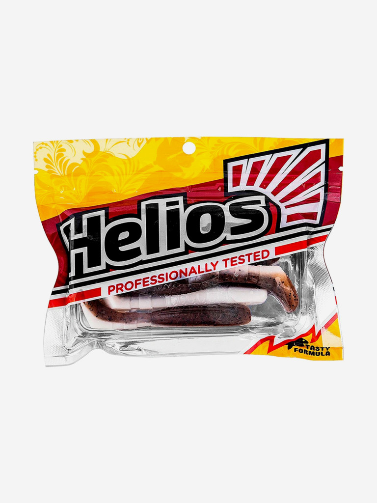 Мягкая приманка Helios Chubby, 3,55" / 9 см, Rusty & White, 5 штук (HS-4-005)