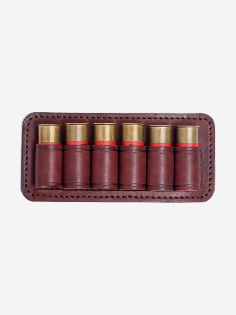 Подсумок Хольстер, поясной открытый, 25 лет, 6 патронов, 12 калибр,, Черный