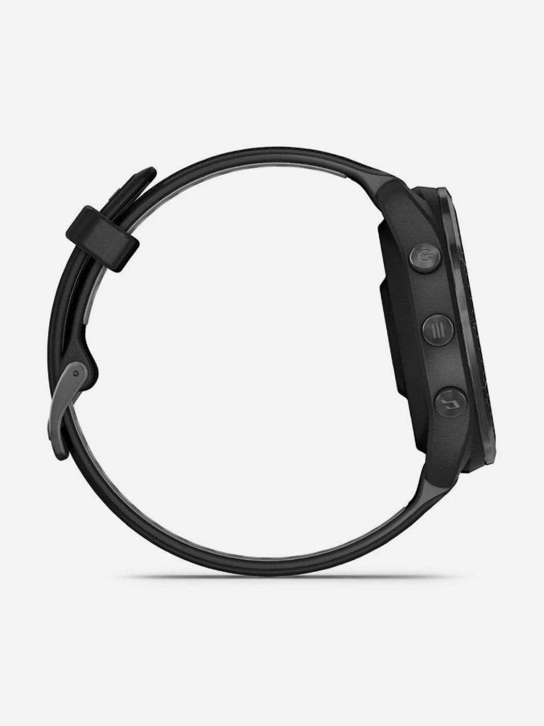 Часы Garmin FORERUNNER 965 черные, темно-серый DLC титановый безель, с черным ремешком 010-02809-10