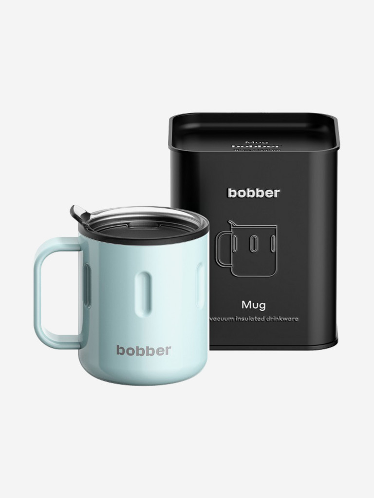 Термокружка вакуумная BOBBER Mug 300 мл, голубой, тепло до 2 часов