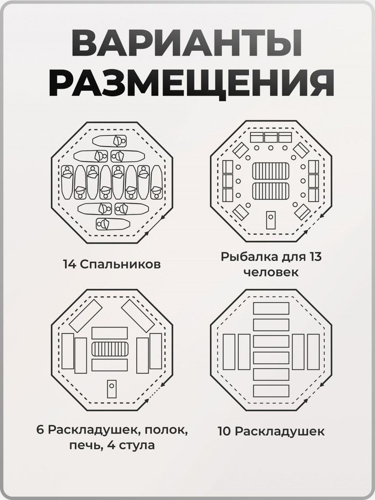Палатка всесезонная МФП-4 Берег Камыш двухслойная