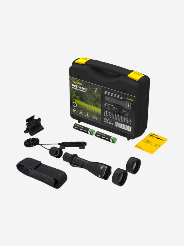Фонарь ручной Armytek Predator Pro Extended Set, холодный свет