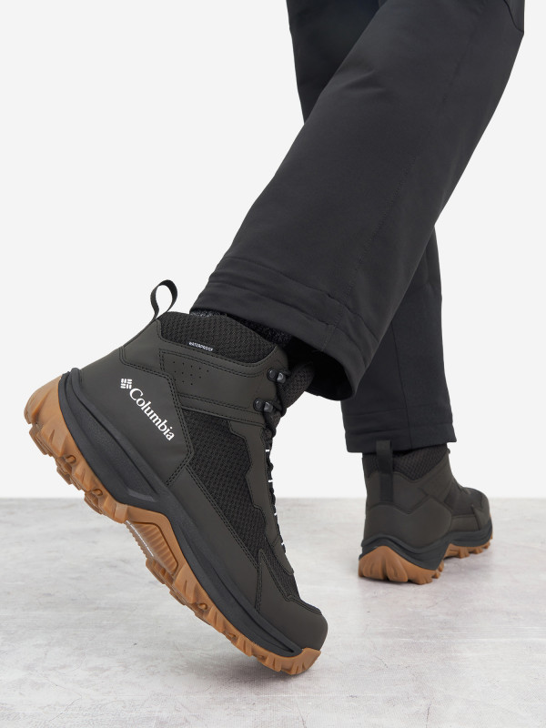Ботинки утепленные мужские Columbia Aldergrove Waterproof арт. 2161881 черный цвет — купить за 9999 руб., отзывы в интернет-магазине Спортмастер