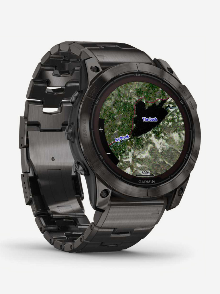 Спортивные часы Garmin Fenix 7X Pro Saph Sol Crbn Gry Ti w/Crbn Gry Mtl Bnd (010-02778-30G)