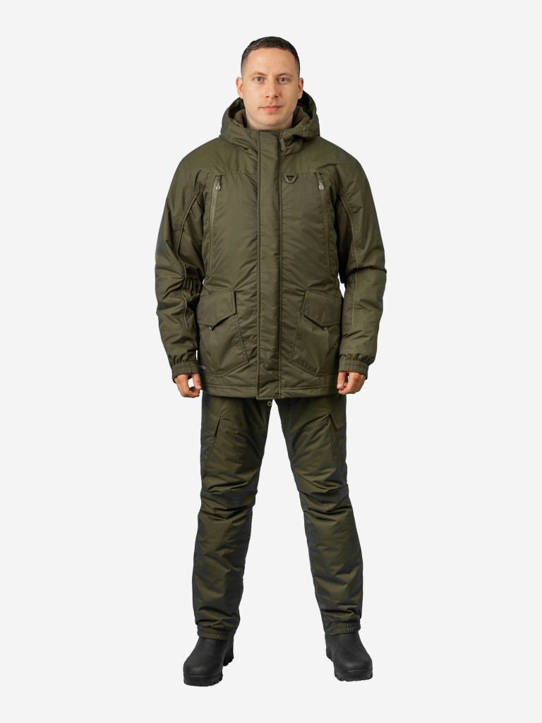Костюм для рыбалки мужской GRAYLING, скат демисезонный -15, хаки