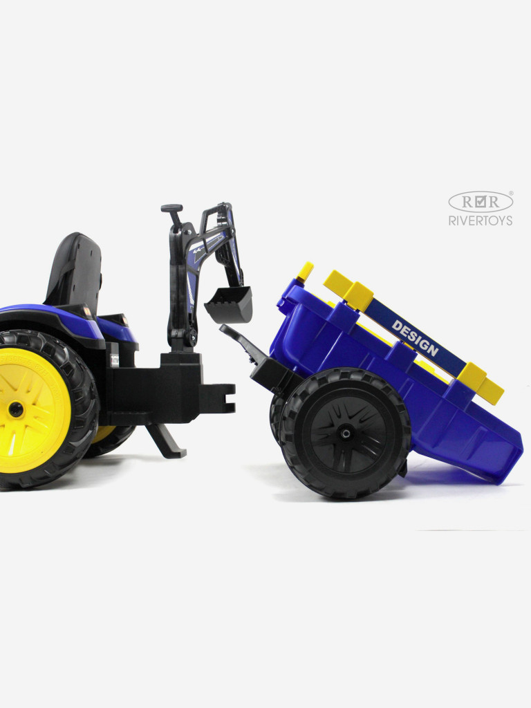 Детский электромобиль RIVERTOYS экскаватор-погрузчик A777MP