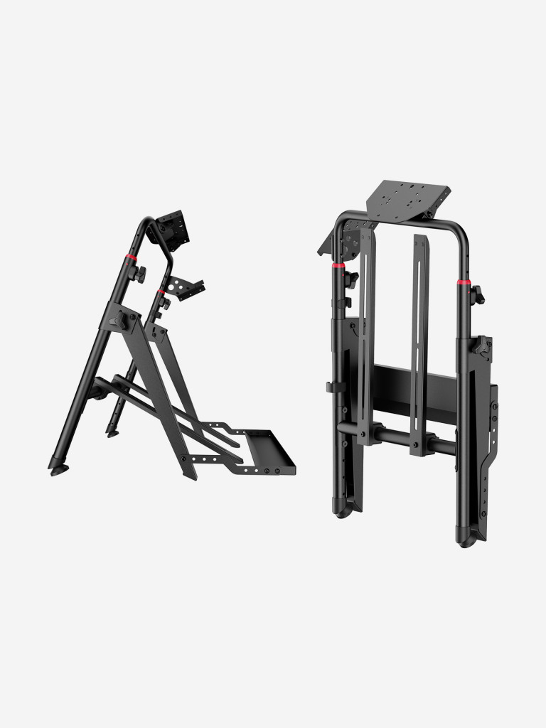 UNITEKI COCKPIT235GL GAMING LINE Складная напольная стойка для игрового руля с держателями для педалей и коробки передач, фиксатор кресла