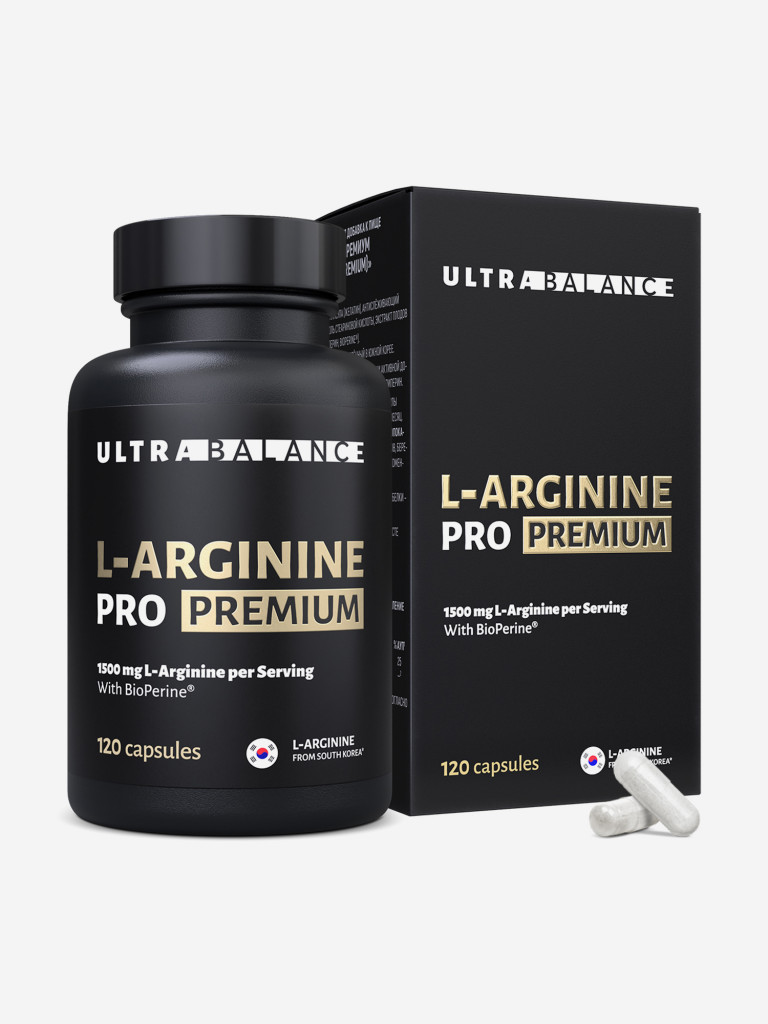 L-Arginine Ultrabalance L аргинин аминокислота для иммунитета, поддержки мышц, красоты взрослым, 120 капсул