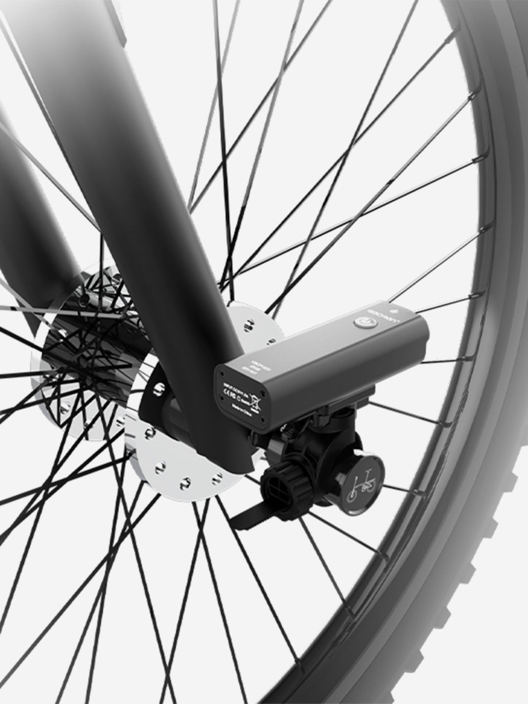 Крепление для велофонаря на ось колеса GACIRON H23, цвет черный