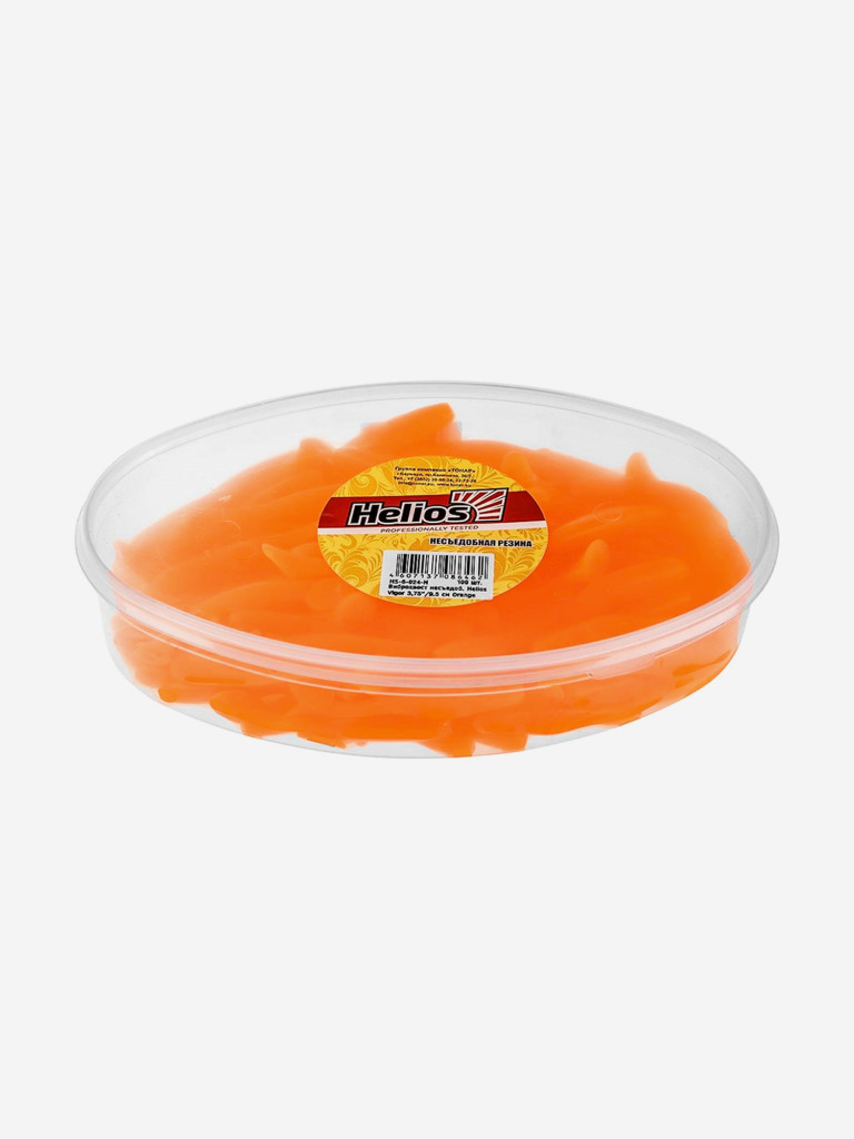 Мягкая приманка Helios Vigor, 3,75'' / 9,5 см, Orange, 100 шт (HS-6-024-N)