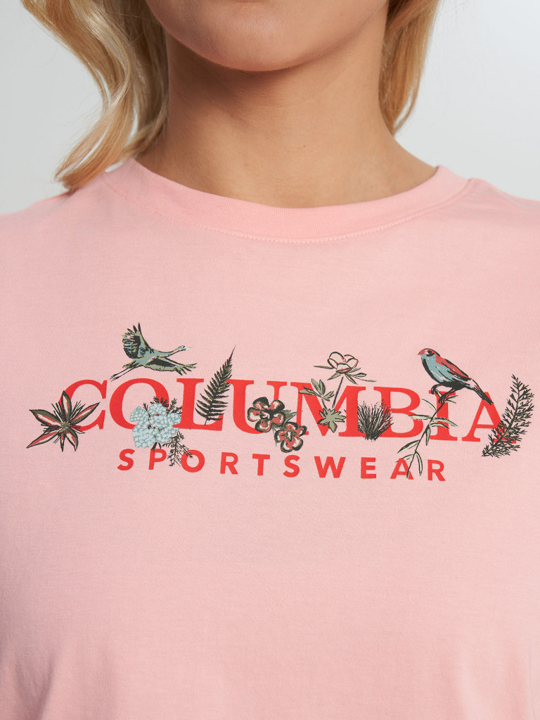 Футболка женская Columbia Rolling Bend Graphic Relaxed Crop SS