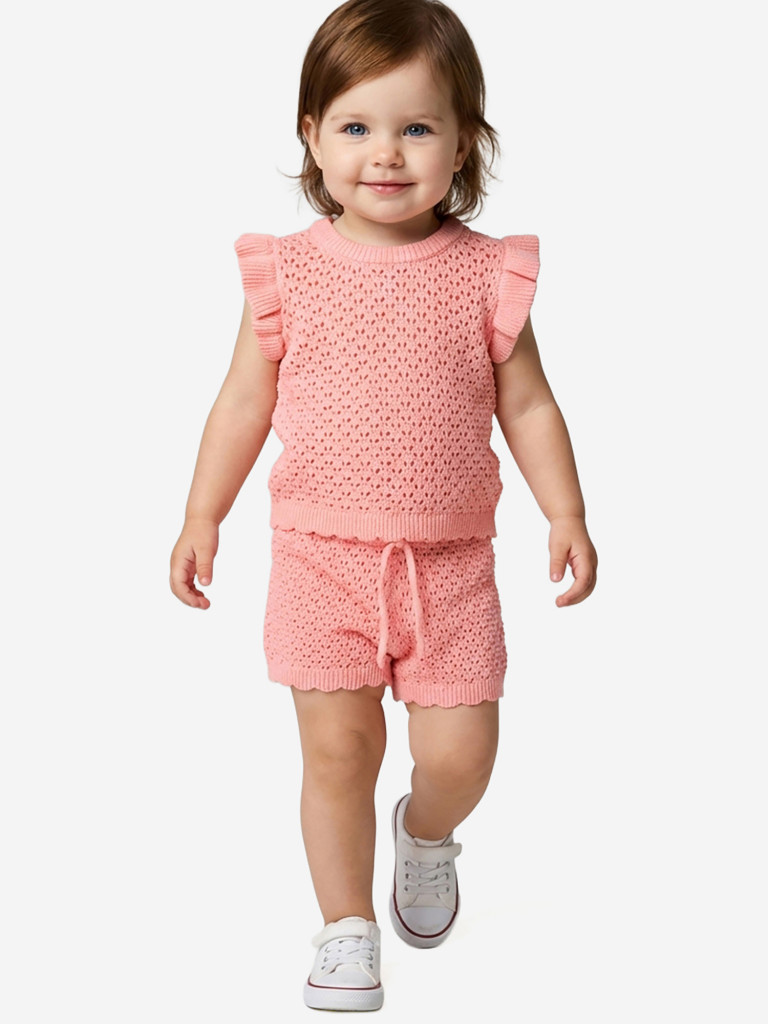 Комплект для девочек: футболка, шорты PlayToday