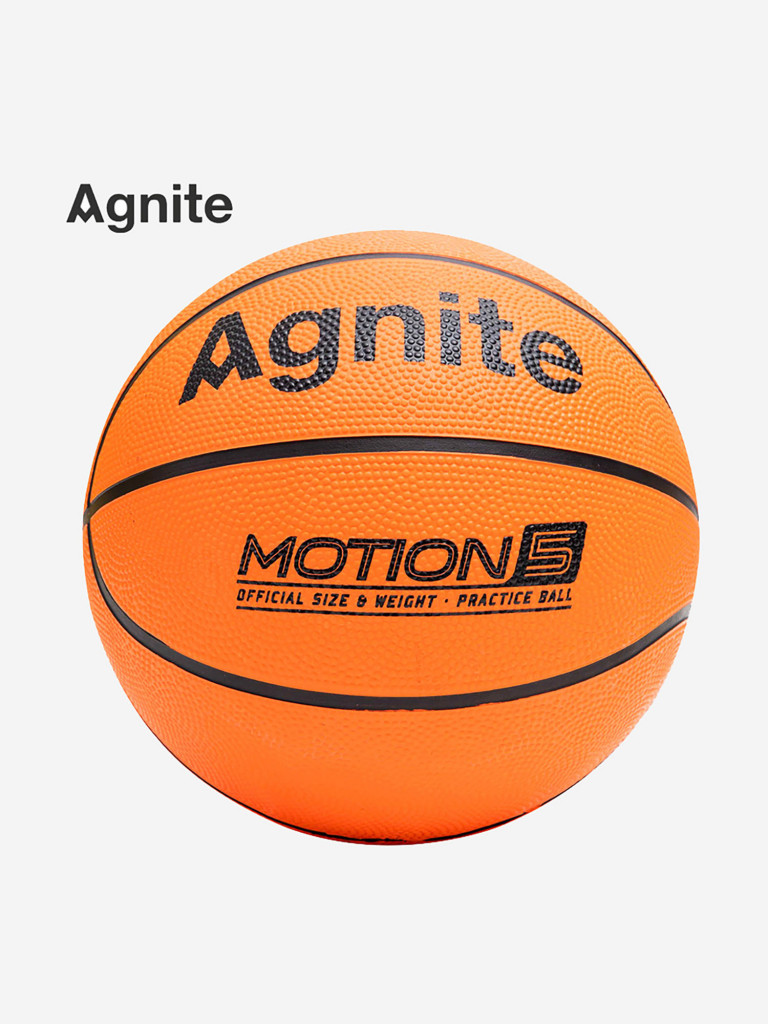 Мяч баскетбольный Agnite Rubber Basketball (Motion Series) №5 оранжевый  цвет — купить за 790 руб. со скидкой 47 %, отзывы в интернет-магазине  Спортмастер