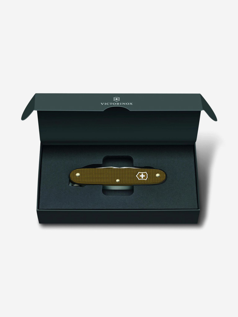Складной нож Victorinox Pioneer X Alox LE 2024, функций: 9, 93мм, коричневый, коробка подарочная, 0.8231.l24