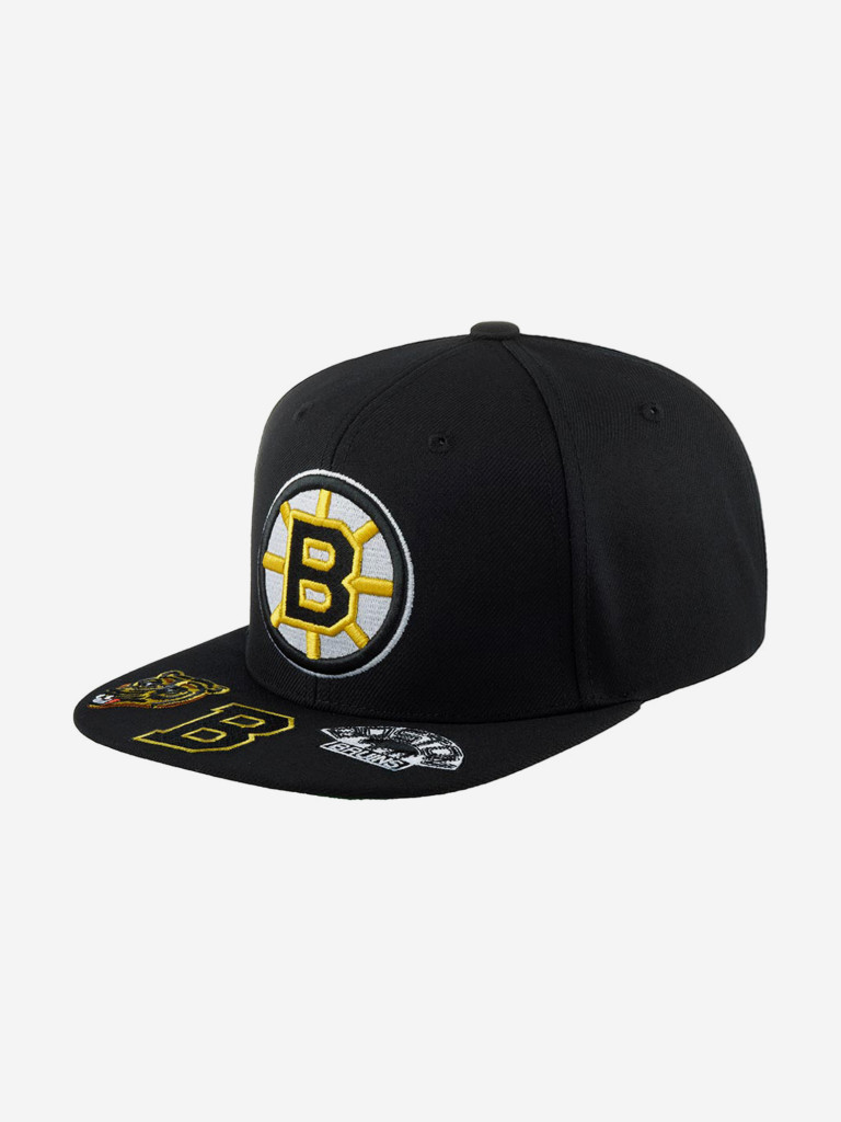 Бейсболка с прямым козырьком MITCHELL NESS 6HSSSH22089-BBNBLCK Boston Bruins NHL (черный)