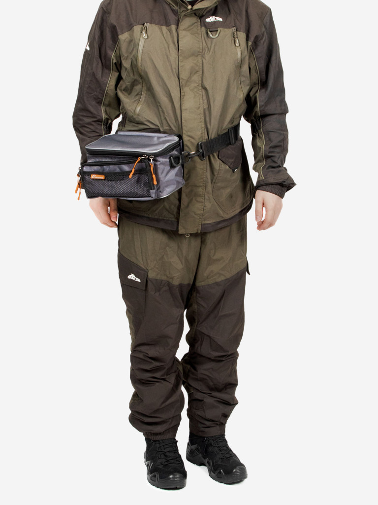 Сумка рыболовная Следопыт Sling Lure Bag M, 26х14х22 см, цвет серый + 3 коробки Luno.