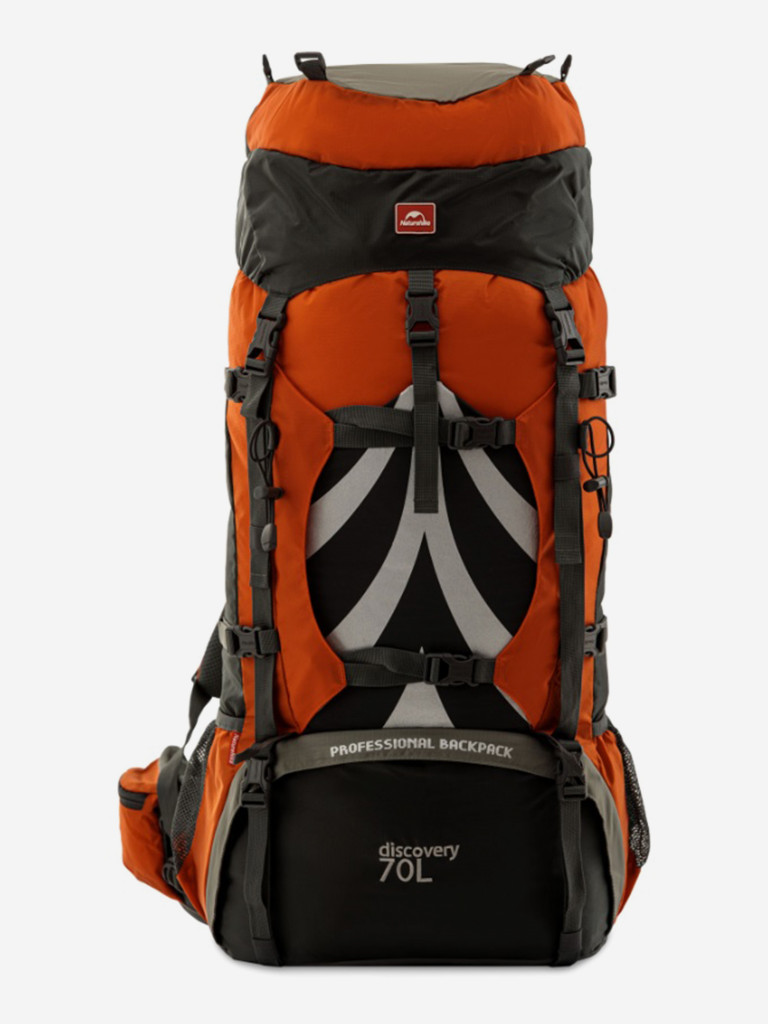 Рюкзак туристический Naturehike, 70л, оранжевый