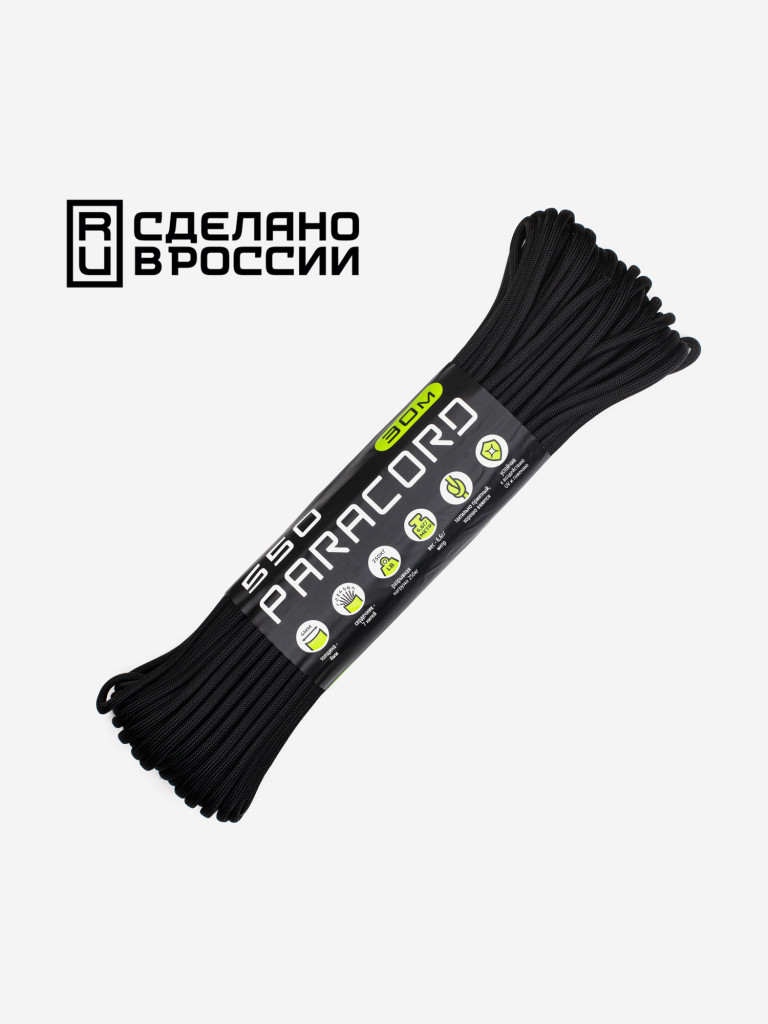 Паракорд 550 CORD nylon 30м RUS (black)