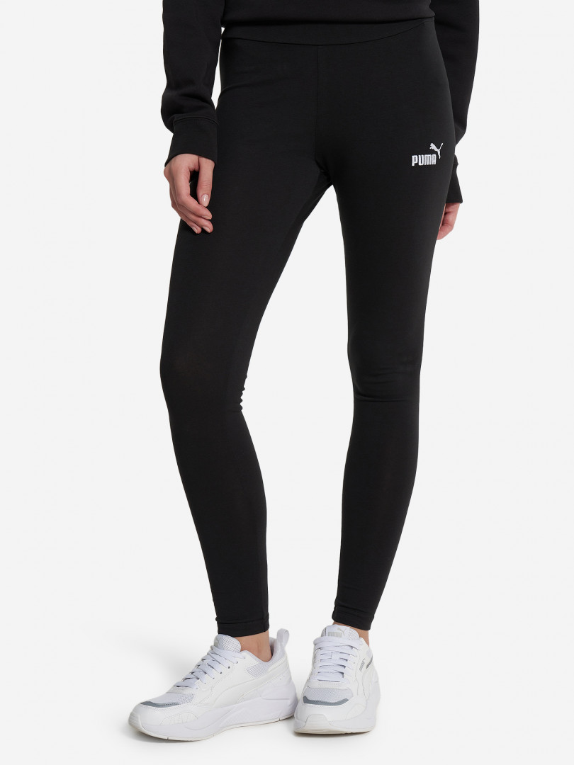 фото Легинсы женские puma ess small no. 1 logo, черный