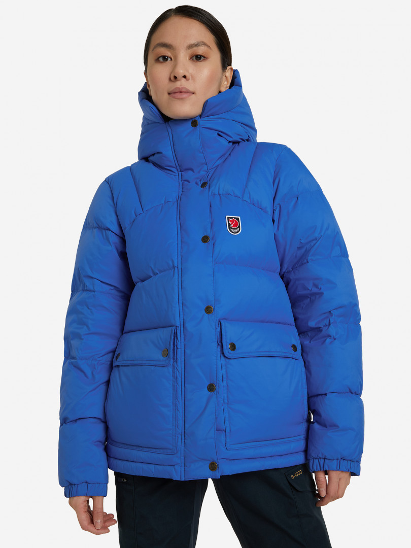 фото Пуховик женский fjallraven expedition down lite, голубой