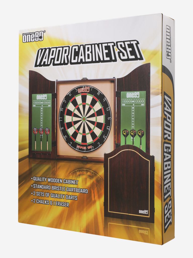 Набор для Дартс One80 Vapor 180 Cabinet Sett (Мишень + 6 дротиков)
