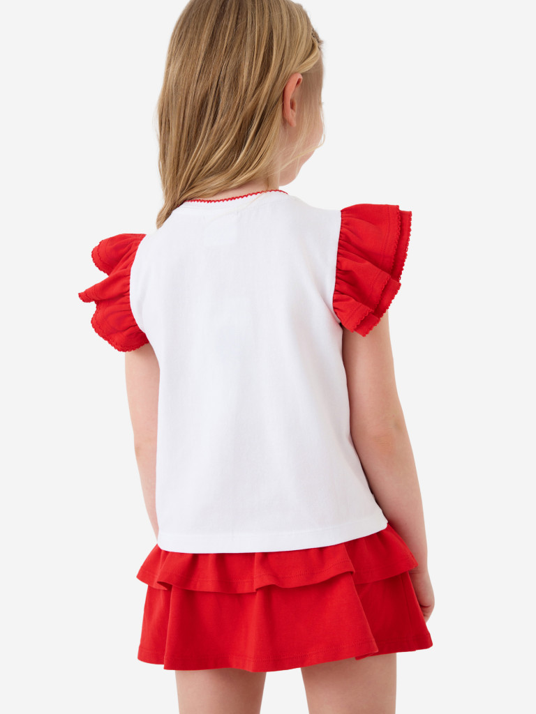 Комплект для девочек: футболка, юбка-шорты PlayToday