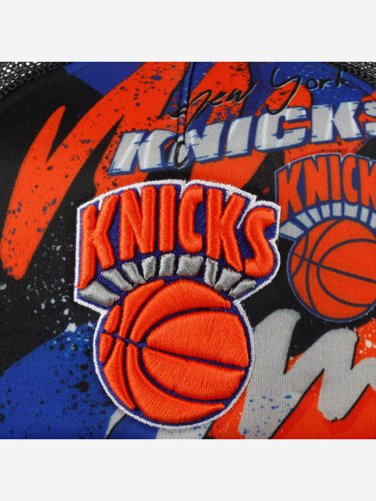 Бейсболка с сеточкой MITCHELL NESS HHSS2993-NYKYYPPPBLCK New York Knicks NBA