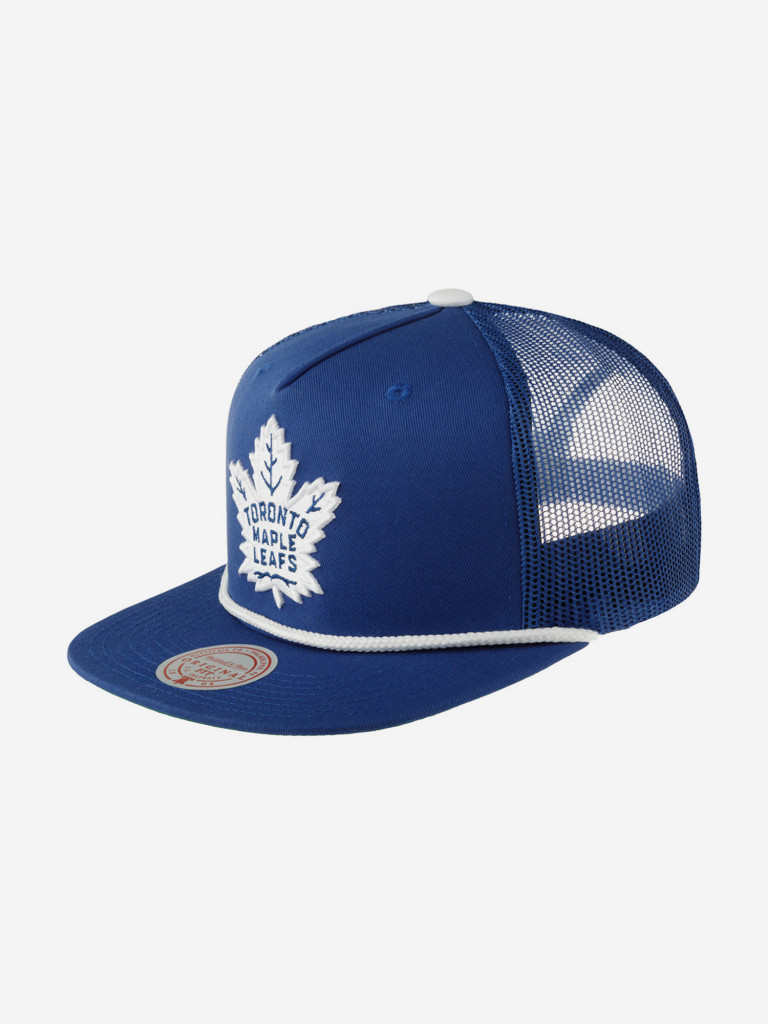 Бейсболка с прямым козырьком MITCHELL NESS HT8224-TMLBLUE Toronto Maple Leafs NHL