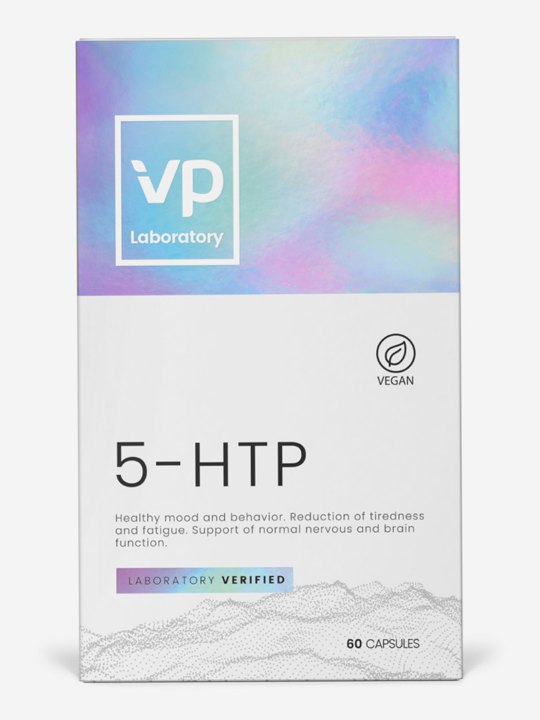 Аминокислота 5-HTP и магний, VP Laboratory/ VPLAB, 5-гидрокситриптофан, здоровый сон и контроль веса, 60 капсул