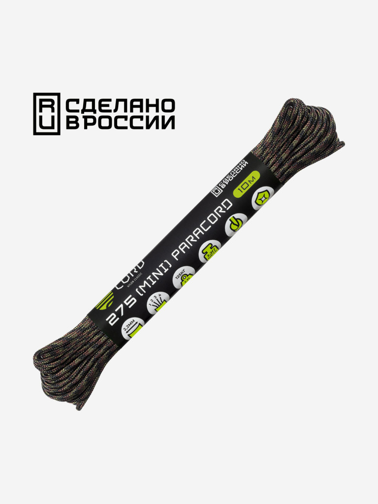 Паракорд 275 (мини) CORD nylon 10м RUS (woodland)