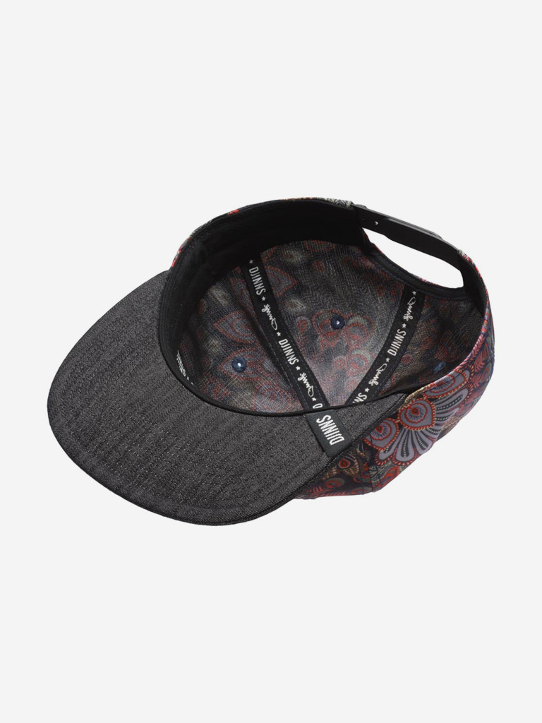 Бейсболка с прямым козырьком DJINNS 6P SB Peacock Linen (черный)