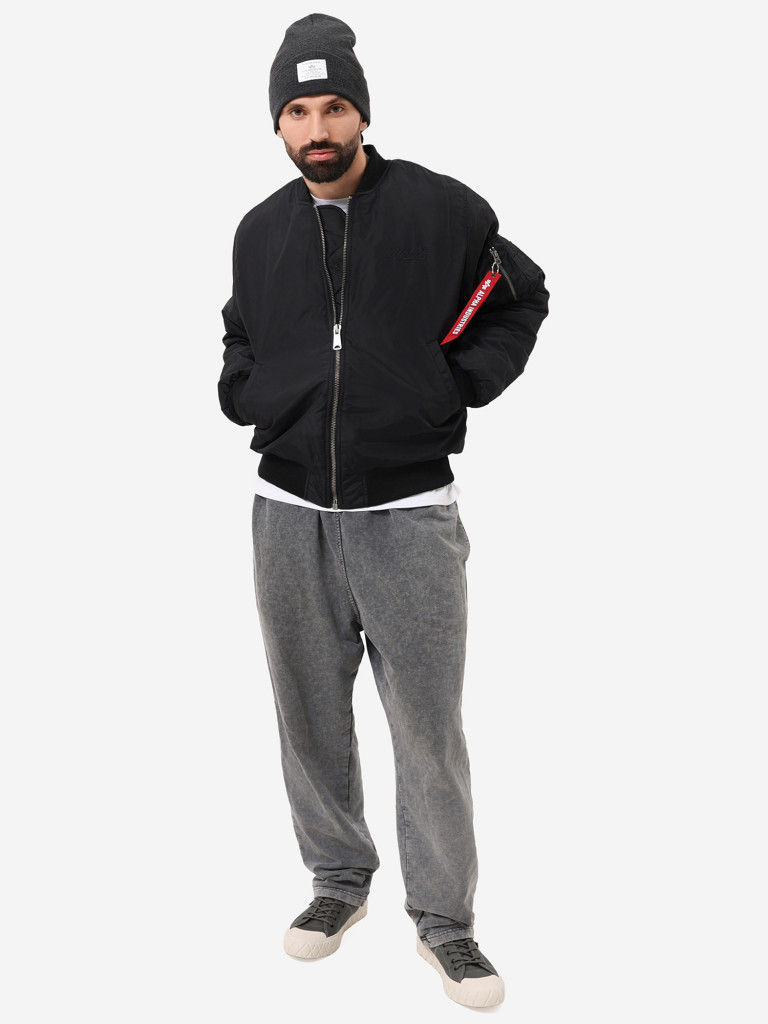 Бомбер утепленный мужской MA-1 Logo Oxford Alpha Industries