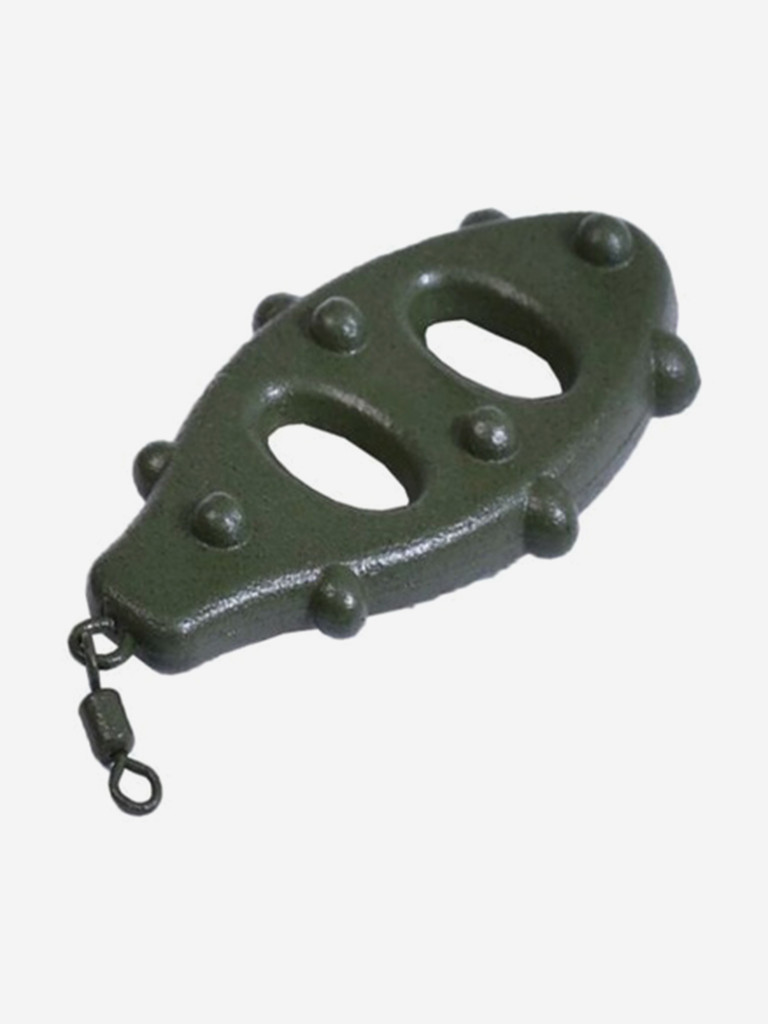 Грузило рыболовное с кольцом и вертлюгом Salmo TURTLE SWIVEL 130г