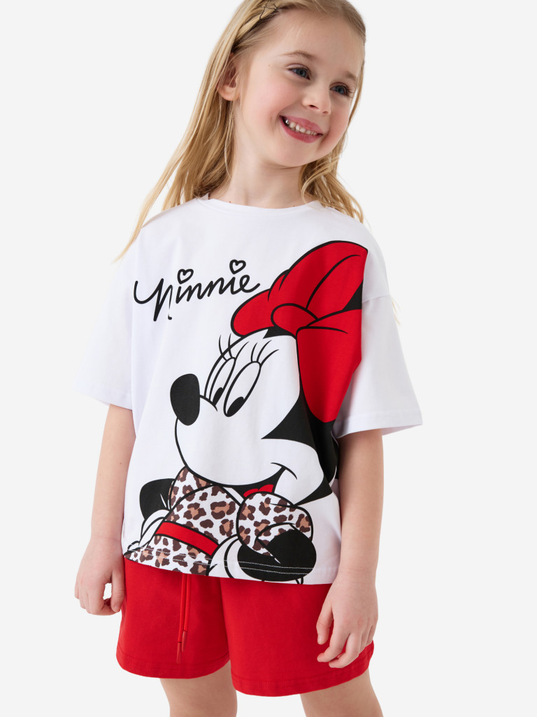 Комплект для девочек: футболка, шорты PlayToday