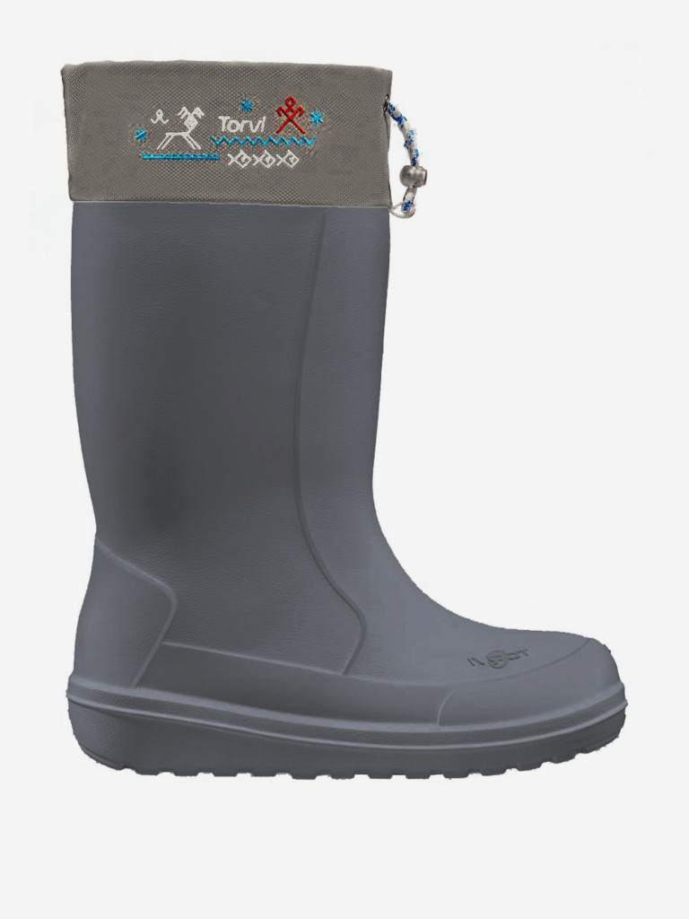 Сапоги резиновые "TORVI" из ЭВА, Онега с подошвой ТЭП, утепленные, цвет: Серый