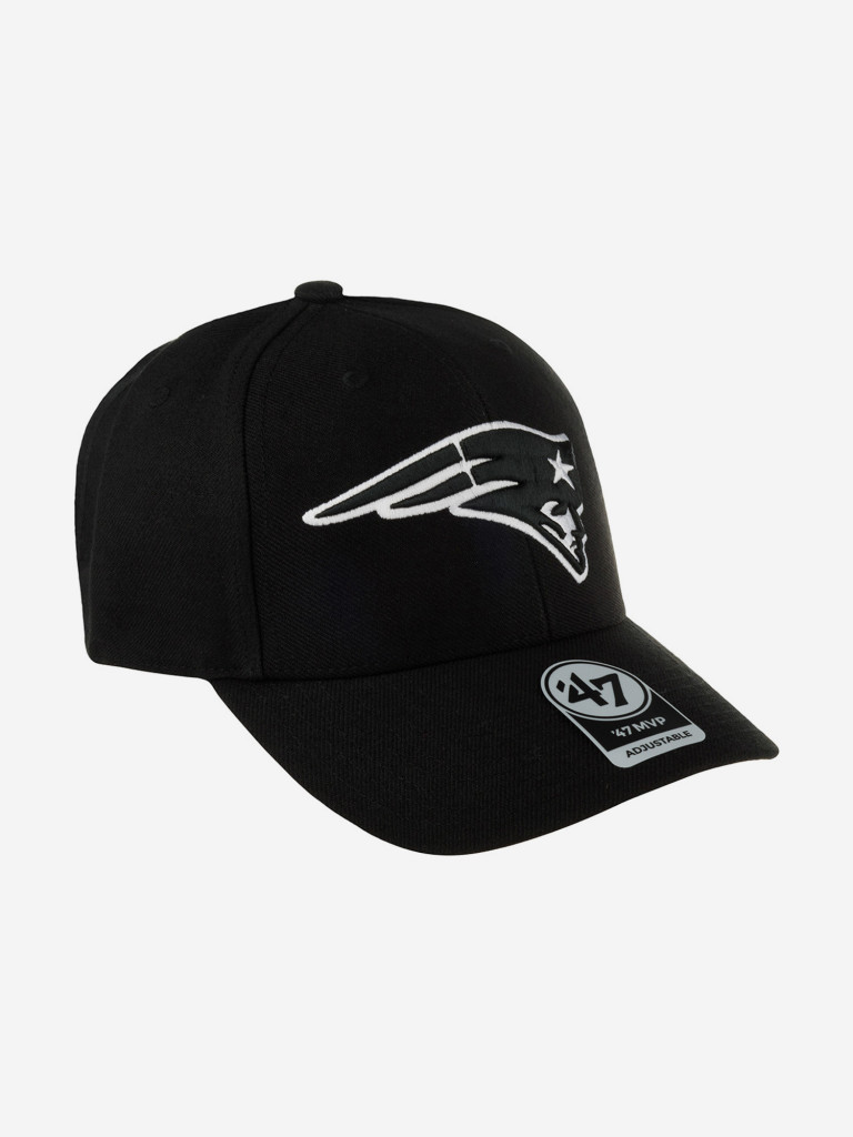 Бейсболка 47 BRAND F-MVP19WBV-BKW New England Patriots NFL (черный)