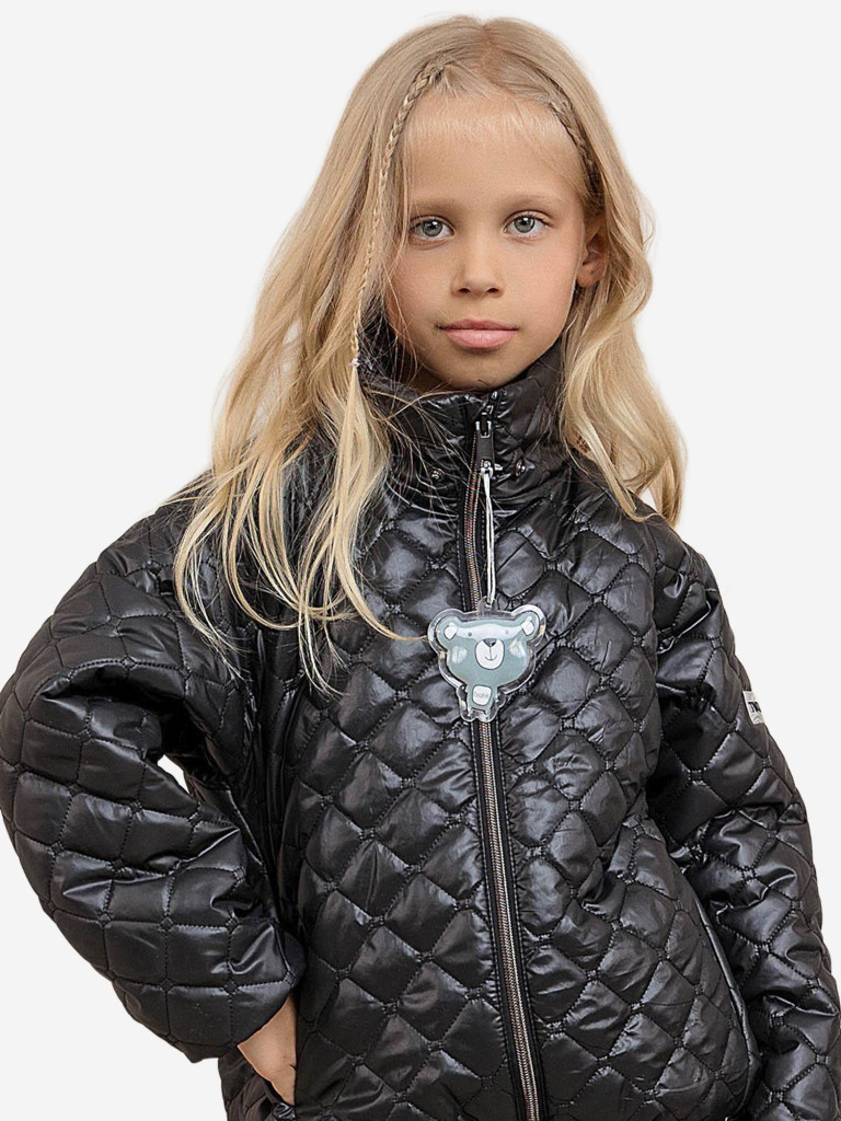 Куртка для девочки batik Лесли черный стежка