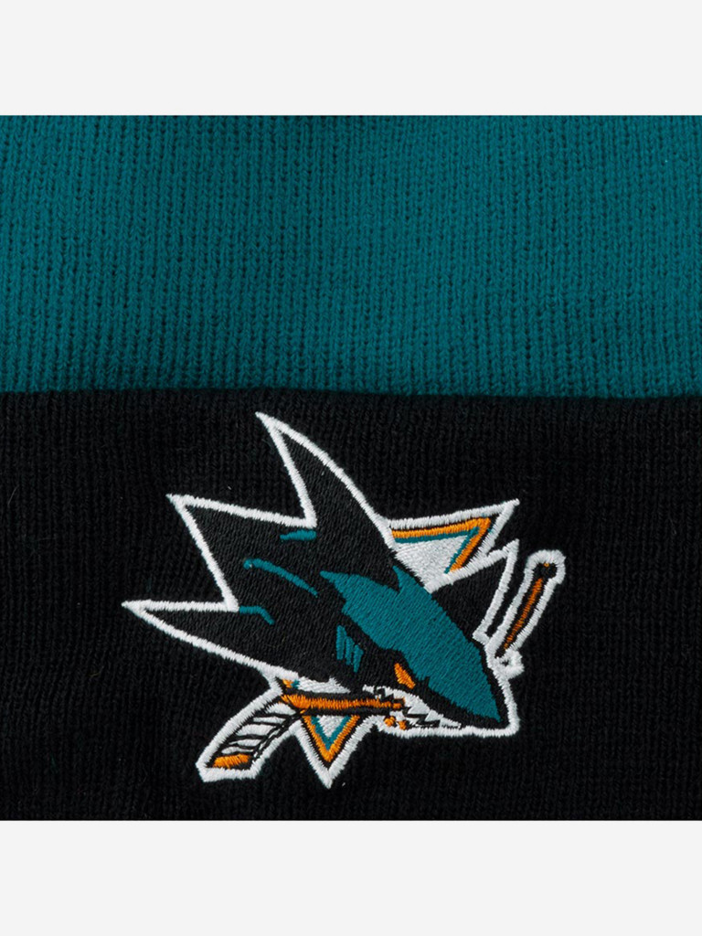Шапка с отворотом MITCHELL NESS MN-NHL-EU174-SANSHA-TEA San Jose Sharks NHL