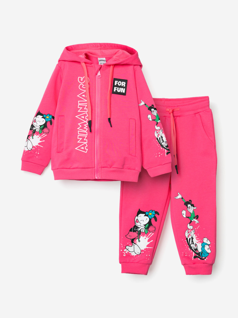 Комплект для девочек: толстовка, брюки PlayToday
