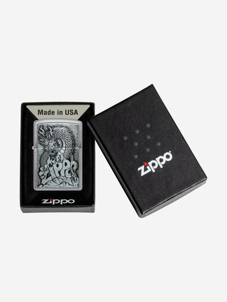 Зажигалка бензиновая ZIPPO 48902 Dragon Logo