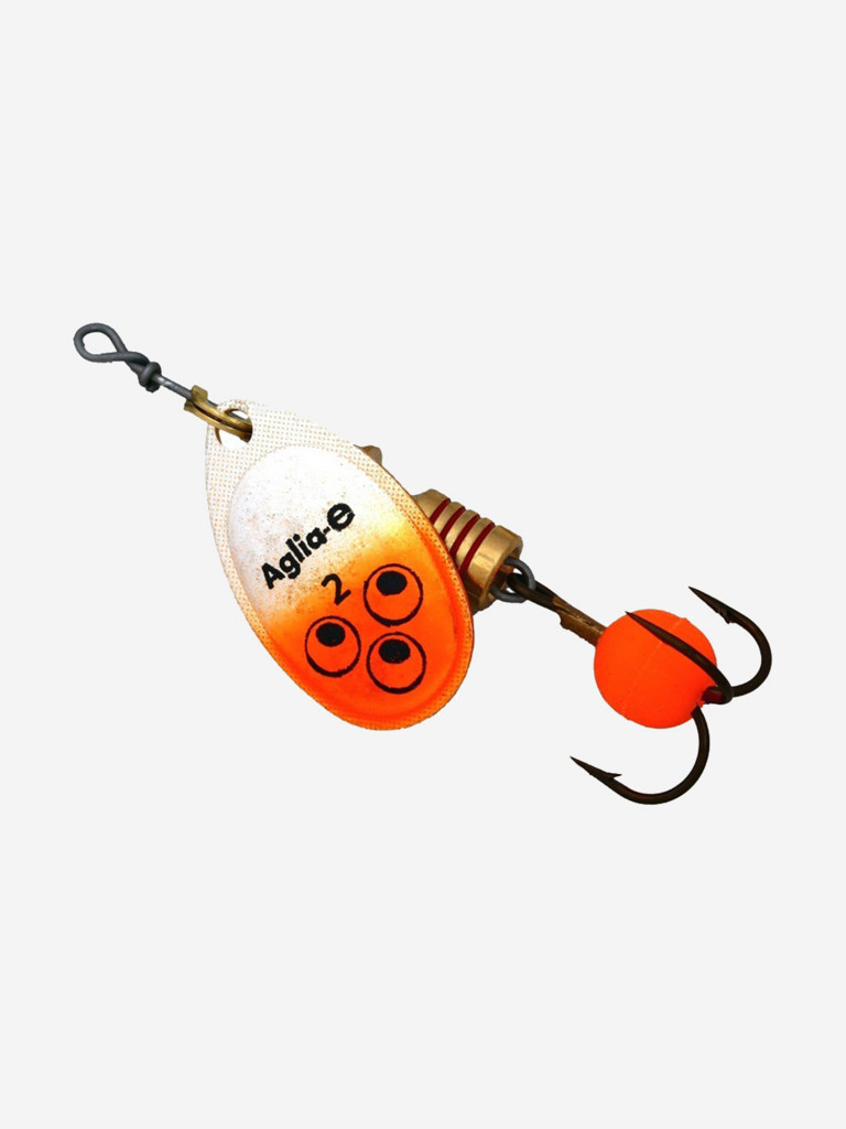 Блесна для рыбалки вертушка Mepps AGLIA-E 2 SHO S/Orange, 1 штука