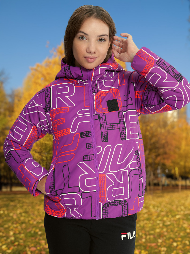 Куртка утепленная для девочек FILA, Фиолетовый