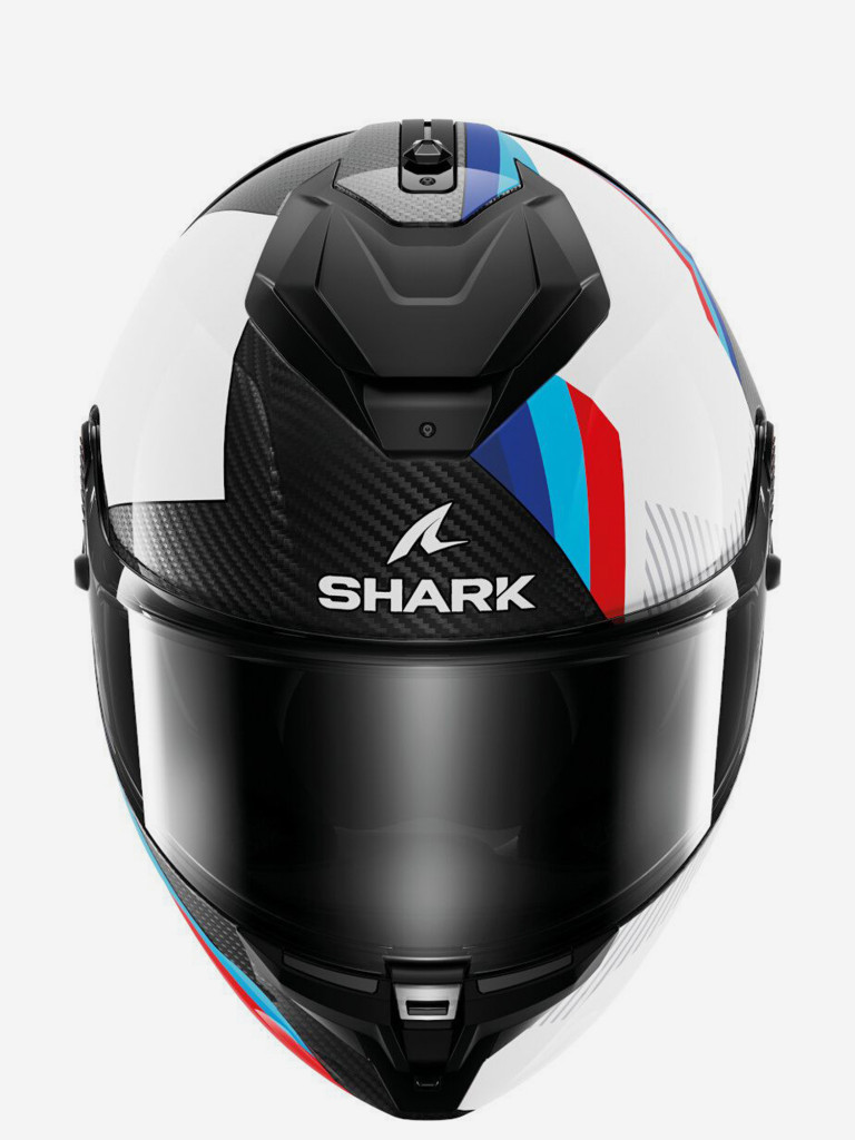 Мотошлем интеграл Shark SPARTAN GT PRO DOKHTA CARBON Black/White/Blue