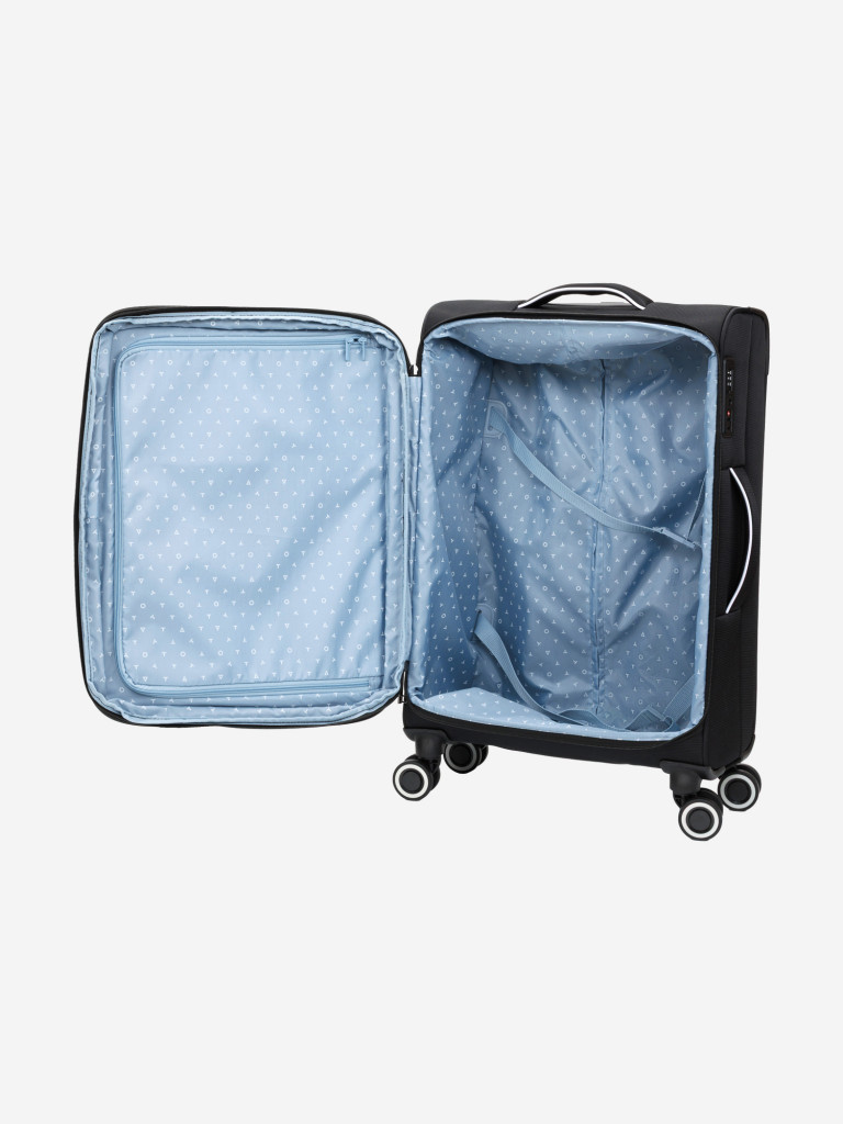 Чемодан TORBER Nero чёрный 63 л