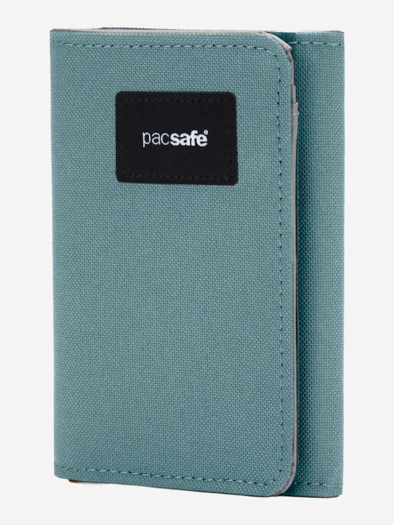 Кошелек антивор Pacsafe RFIDsafe trifold wallet, Fresh Mint