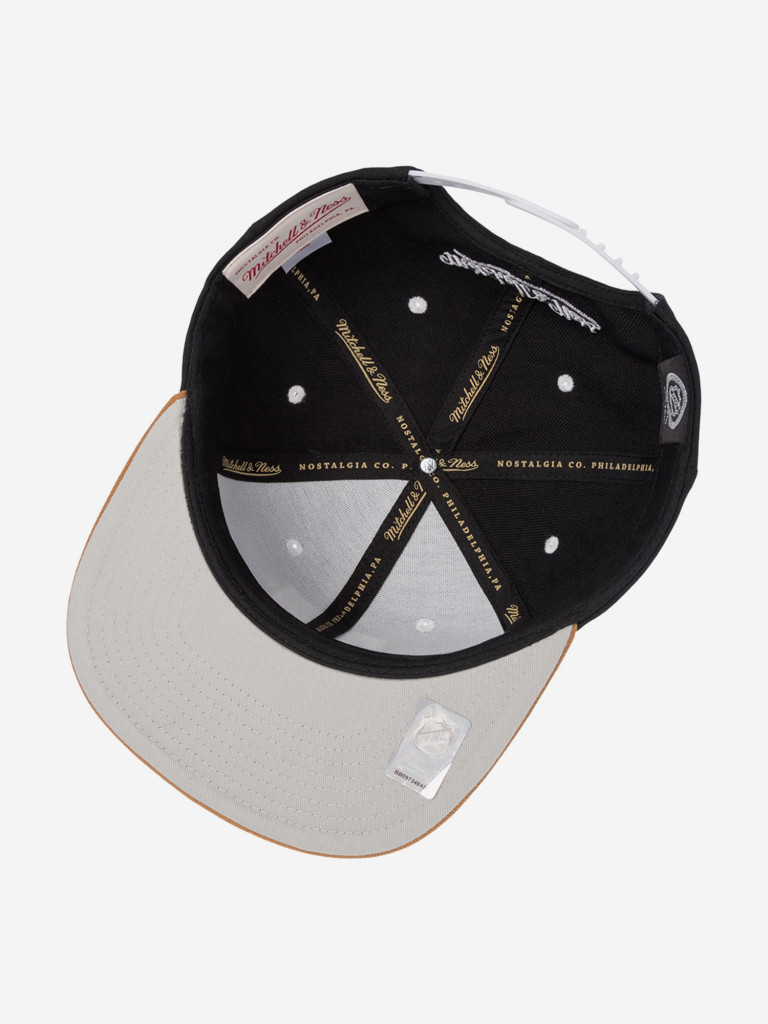 Бейсболка с прямым козырьком MITCHELL NESS HS11182-VGKBLCK Vegas Golden Knights NHL (черный)